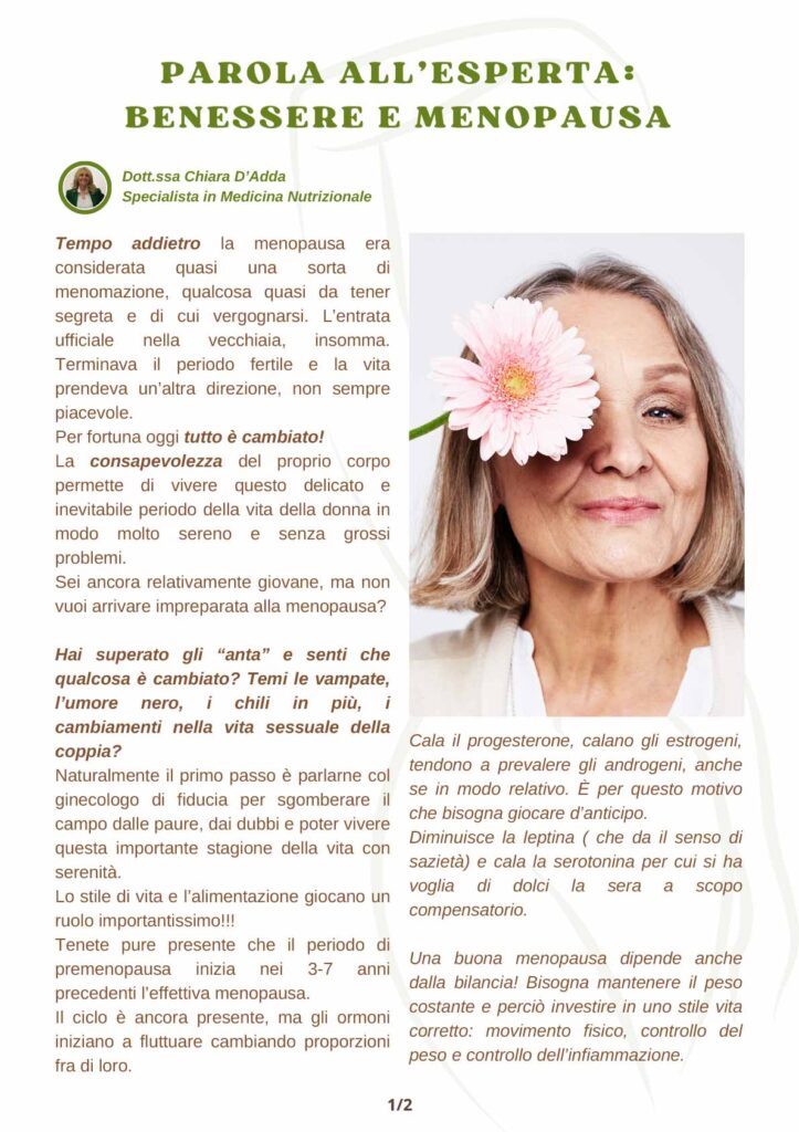 Benessere e menopausa