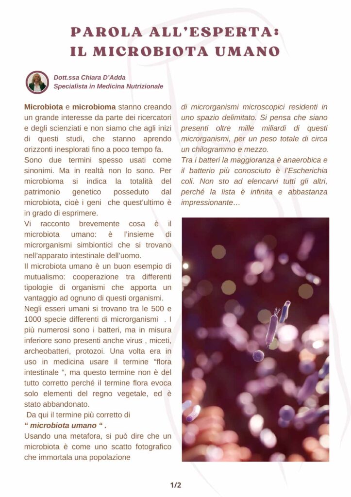 Il Microbiota umano